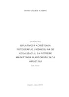 prikaz prve stranice dokumenta ISPLATIVOST KORIŠTENJA FOTOGRAFIJE U ODNOSU NA 3D VIZUALIZACIJU ZA POTREBE MARKETINGA U AUTOMOBILSKOJ INDUSTRIJI