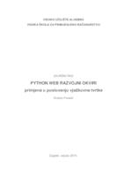 prikaz prve stranice dokumenta PYTHON WEB RAZVOJNI OKVIRI primjena u poslovanju vježbovne tvrtke