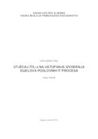 prikaz prve stranice dokumenta UTJECAJ ITIL-a NA USTUPANJE IZVOĐENJA DIJELOVA POSLOVNIH IT PROCESA