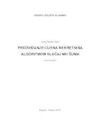 prikaz prve stranice dokumenta PREDVIĐANJE CIJENA NEKRETNINA ALGORITMOM SLUČAJNIH ŠUMA