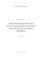 prikaz prve stranice dokumenta IZAZOVI PRIHVAĆANJA DIGITALNIH USLUGA I POSLOVNI EFEKTI KORIŠTENJA DIGITALNIH USLUGA NA PRIMJERU OBRTNIŠTVA