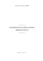 prikaz prve stranice dokumenta PROGNOSTIČAR OCJENA UČENIKA SREDNJIH ŠKOLA