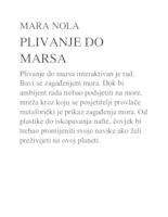 prikaz prve stranice dokumenta Plivanje do Marsa