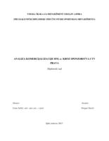 prikaz prve stranice dokumenta Analiza komercijalizacije HNL-a kroz sponzorstva i TV prava