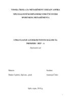 prikaz prve stranice dokumenta Upravljanje ljudskim potencijalom na primjeru HEP – a