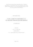 prikaz prve stranice dokumenta Utjecaj društvenih mreža na stvaranje parasocijalnih odnosa