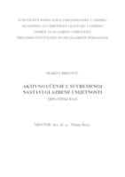 prikaz prve stranice dokumenta Aktivno učenje u suvremenoj nastavi Glazbene umjetnosti