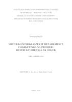 prikaz prve stranice dokumenta SOCIOEKONOMSKI ASPEKTI MENADŽMENTA I MARKETINGA NA PRIMJERU RESTRUKTURIRANJA NK OSIJEK