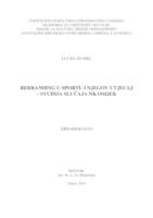 prikaz prve stranice dokumenta Rebranding u sportu i njegov utjecaj - studija slučaja NK Osijek