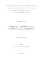 prikaz prve stranice dokumenta Primjena glazbenih igara u početnoj nastavi solfeggia