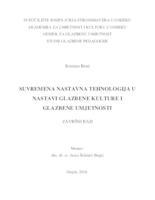 prikaz prve stranice dokumenta Suvremena nastavna tehnologija u nastavi glazbene kulture i glazbene umjetnosti 