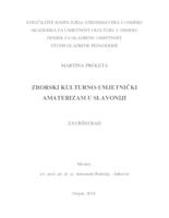 prikaz prve stranice dokumenta ZBORSKI KULTURNO-UMJETNIČKI AMATERIZAM U SLAVONIJI    