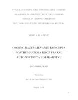 prikaz prve stranice dokumenta Osobno razumijevanje koncepta posthumanizma kroz praksu autoportreta u slikarstvu