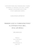 prikaz prve stranice dokumenta PRIREĐIVANJE ZA TAMBURAŠKI NONET SLAVENSKOG PLESA BR. 2 OP. 46 ANTONINA DVORAKA