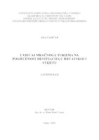 prikaz prve stranice dokumenta Utjecaj mračnog turizma na posjećenost destinacija u Hrvatskoj i svijetu
