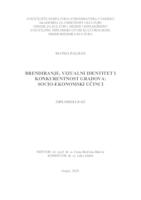 prikaz prve stranice dokumenta Brendiranje, vizualni identitet i konkurentnost gradova: socio-ekonomski učinci