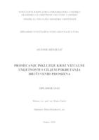 prikaz prve stranice dokumenta  Pomicanje inkluzije kroz vizualne umjetnosti s ciljem pokretanja društvenih promjena