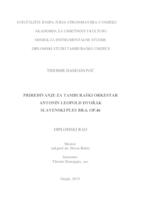 prikaz prve stranice dokumenta PRIREĐIVANJE ZA TAMBURAŠKI ORKESTAR, ANTONIN LEOPOLD DVORAK, SLAVENSKI PLES BR. 6, OP.46