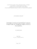 prikaz prve stranice dokumenta Interkulturalni kontekst grada Vukovara na temelju djela Pavla Pavličića