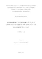 prikaz prve stranice dokumenta Međimurska tradicijska glazba u kontekstu interkulturalne nastave glazbene kulture