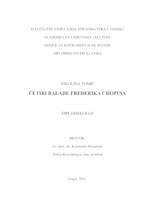 prikaz prve stranice dokumenta Četiri balade Frederika Chopina