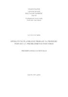 prikaz prve stranice dokumenta Operativno planiranje prodaje na primjeru poduzeća u prehrambenoj industriji