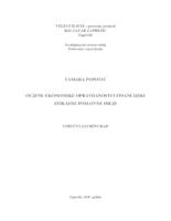 prikaz prve stranice dokumenta Ocjene ekonomske opravdanosti i financijske efikasne poslovne ideje