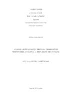 prikaz prve stranice dokumenta Analiza i projekcija prinosa odabranih mješovitih fondova u Republici Hrvatskoj