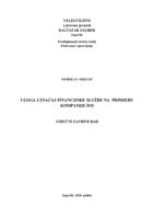 prikaz prve stranice dokumenta Uloga i značaj financijske službe na primjeru kompanije DM 