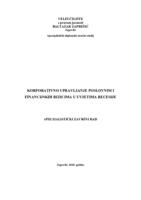 prikaz prve stranice dokumenta Korporativno upravljanje poslovnim procesima i financijskim rizicima u uvjetima recesije