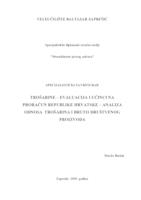 prikaz prve stranice dokumenta Trošarine - Evaluacija i učinci na proračun Republike Hrvatske - Analiza odnosa trošarina i bruto društvenog proizvoda