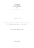 prikaz prve stranice dokumenta Primjena zakona o sprječavanju pranja novca i financiranja terorizma u bankarstvu