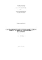 prikaz prve stranice dokumenta Analiza iskoristivosti potencijala kulturnog turizma na području Grada Đakova i Đakovštine
