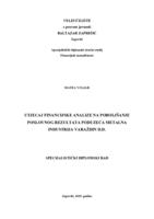 prikaz prve stranice dokumenta Utjecaj financijske analize na poboljšanje poslovnog rezultata poduzeća Metalna industrija Varaždin d.d.