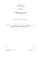 prikaz prve stranice dokumenta Primjena tehnika financijske analize u ocjeni financijske situacije poduzeća