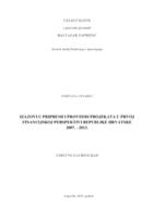 prikaz prve stranice dokumenta Izazovi u pripremi i provedbi projekata u prvoj financijskoj perspektivi Republike Hrvatske 2007. - 2013.