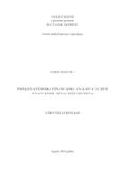 prikaz prve stranice dokumenta Primjena tehnika financijske analize u ocjeni financijske situacije poduzeća