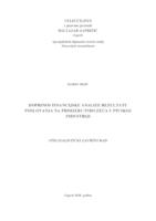 prikaz prve stranice dokumenta Doprinos financijske analize rezultatu poslovanja na primjeru poduzeća u pivskoj industriji