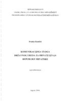 prikaz prve stranice dokumenta Komunikacijska uloga Državnog ureda za Hrvate izvan Republike Hrvatske