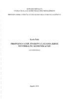 prikaz prve stranice dokumenta Prepoznavanje znakova laganja kroz neverbalnu komunikaciju