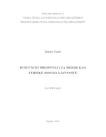 prikaz prve stranice dokumenta Budućnost priopćenja za medije kao tehnike odnosa s javnošću