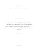 prikaz prve stranice dokumenta Praćenje bioloških osobitosti velikog livadnog plavca Phengaris  (=Maculinea) teleius (Bergsträsser, 1779) i zagasitog livadnog  plavca Phengaris (=Maculinea) nausithous (Bergsträsser, 1779)  na području vlažne livade u Zovju u Koprivničko - križevačko