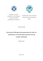 prikaz prve stranice dokumenta Screening of FDA approved compounds with effect on modification of myofibroblast activation during cardiac remodeling