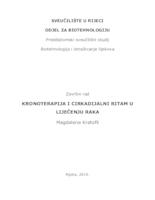 prikaz prve stranice dokumenta KRONOTERAPIJA I CIRKADIJALNI RITAM U  LIJEČENJU RAKA