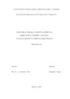 prikaz prve stranice dokumenta Pastoral braka i obitelji prema pobudnici Amoris laetitia  s naglaskom na obiteljske škole