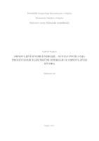 prikaz prve stranice dokumenta Obnovljivi izvori energije – sustav poticanja proizvodnje električne energije iz obnovljivih izvora  