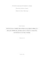 prikaz prve stranice dokumenta Potencijal mobilnih aplikacija kroz prikaz i dizajn mobilne aplikacije za školu jahanja konjičkog kluba Osijek
