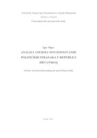 prikaz prve stranice dokumenta Analiza uspjeha novoosnovanih političkih stranaka u Republici Hrvatskoj