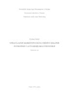 prikaz prve stranice dokumenta Upravljanje marketingom na tržištu krajnje potrošnje u automobilskoj industriji