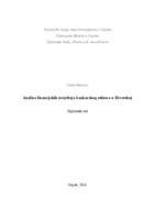 prikaz prve stranice dokumenta Analiza financijskih izvještaja bankarskog sektora u Hrvatskoj